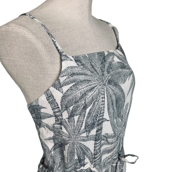 Marine Layer LILY Dress in Linen & Cotton and Palm Print sz XL - Picture 13 of 16